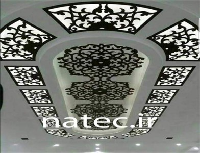 ترکیب کناف و چوب CNC برای سقف