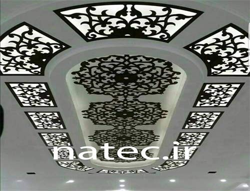 ترکیب کناف و چوب CNC برای سقف
