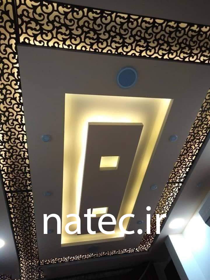 ترکیب کناف و چوب CNC برای سقف