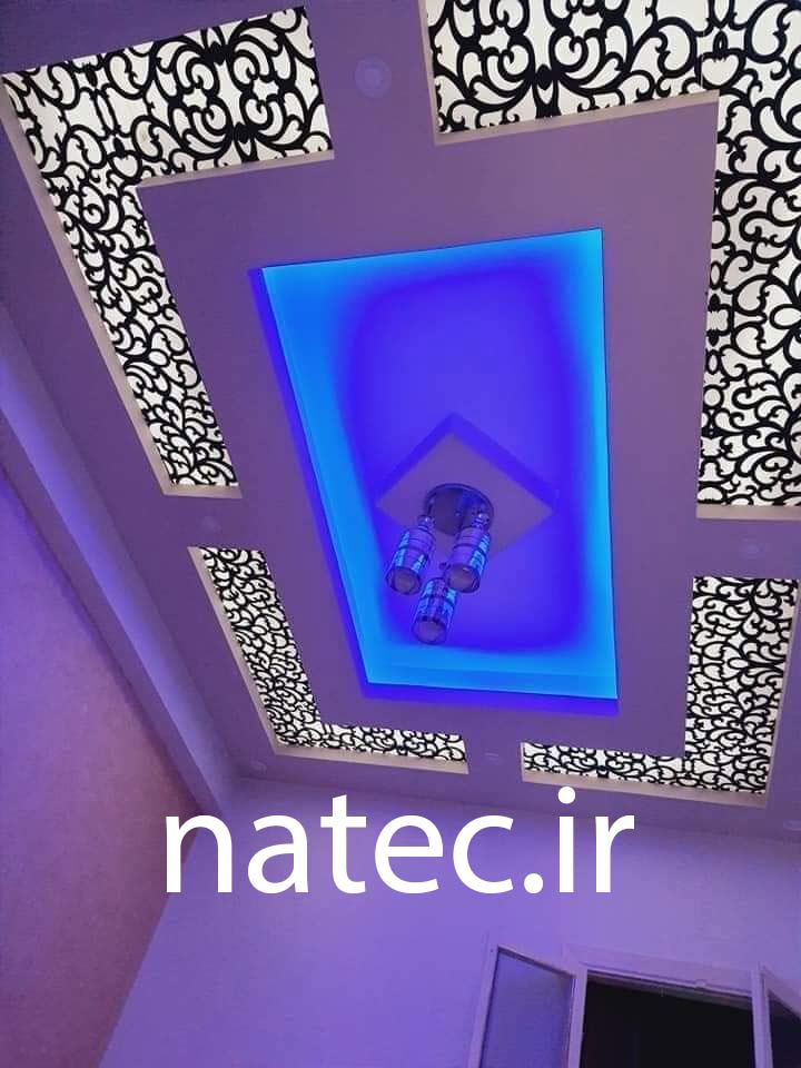 ترکیب کناف و چوب CNC برای سقف