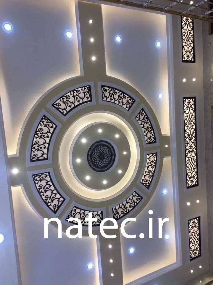ترکیب کناف و چوب CNC برای سقف