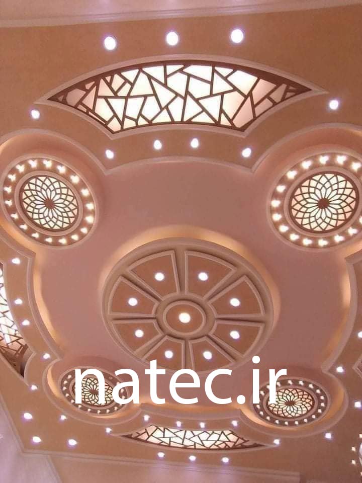 ترکیب کناف و چوب CNC برای سقف