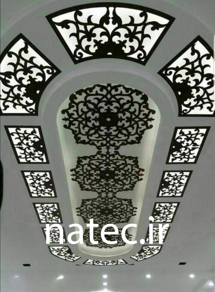 ترکیب کناف و چوب CNC برای سقف