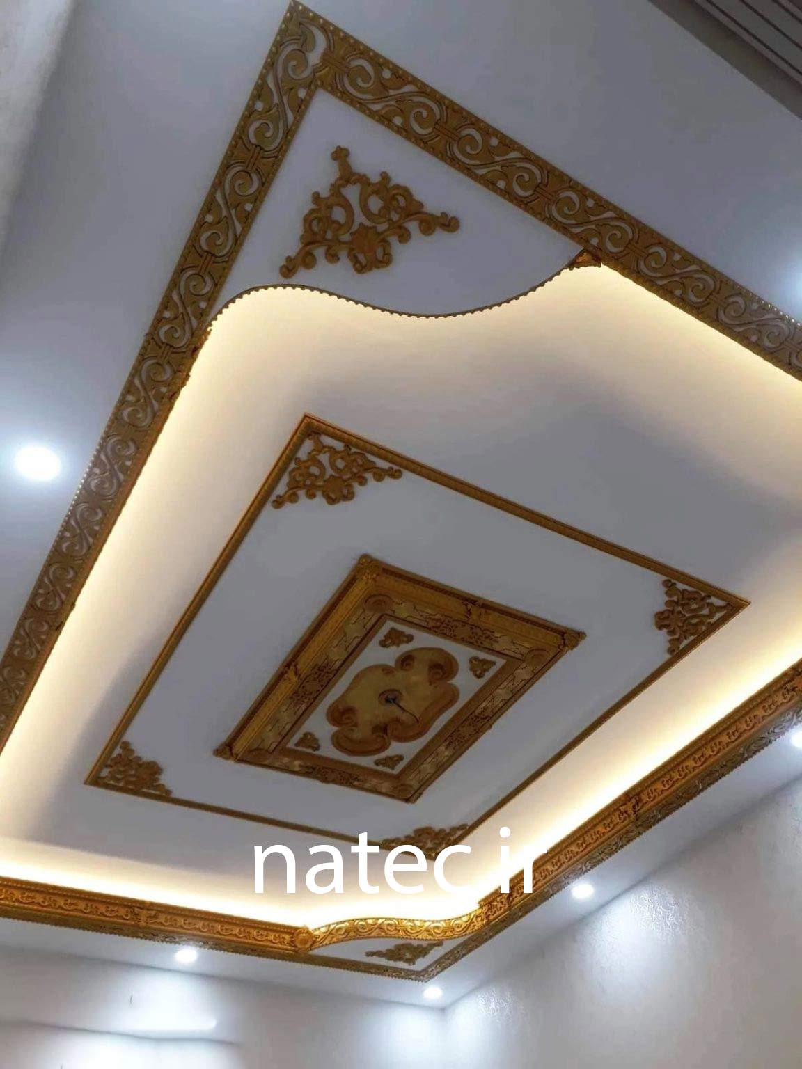 ترکیب کناف و چوب CNC برای سقف