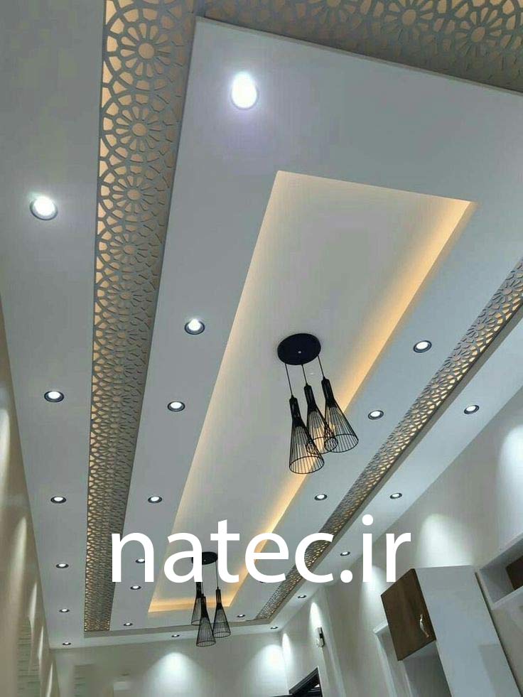 ترکیب کناف و چوب CNC برای سقف