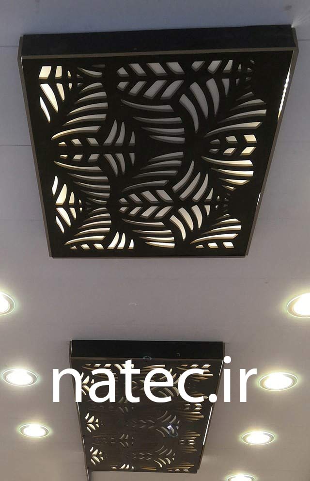ترکیب کناف و چوب CNC برای سقف