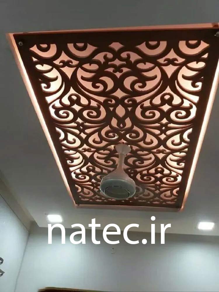 ترکیب کناف و چوب CNC برای سقف
