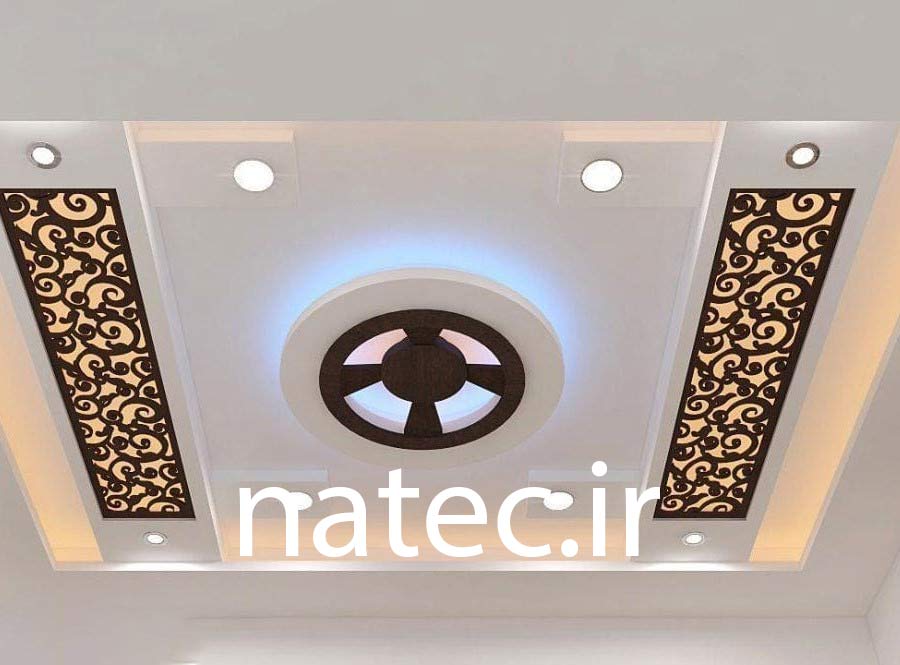 ترکیب کناف و چوب CNC برای سقف