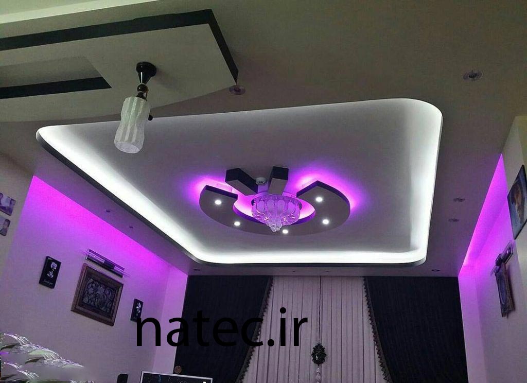 طرح برای کناف سقف پذیرایی و اتاق