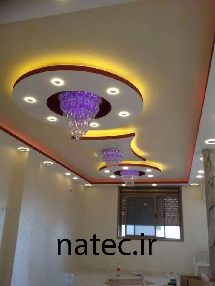 طرح برای کناف سقف پذیرایی و اتاق