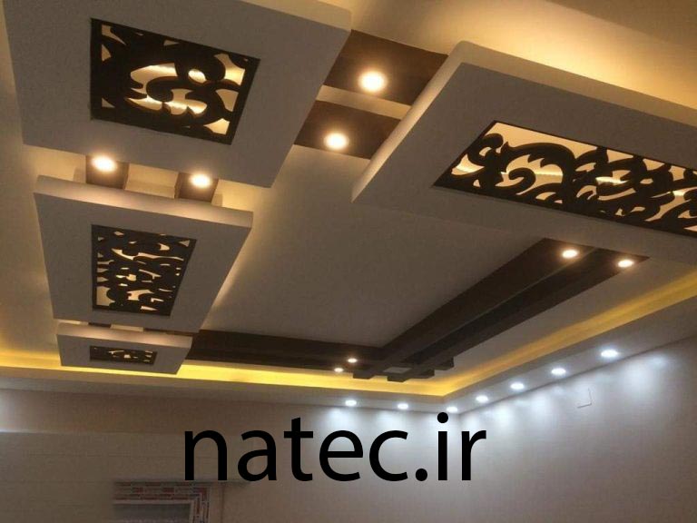 طرح برای کناف سقف پذیرایی و اتاق