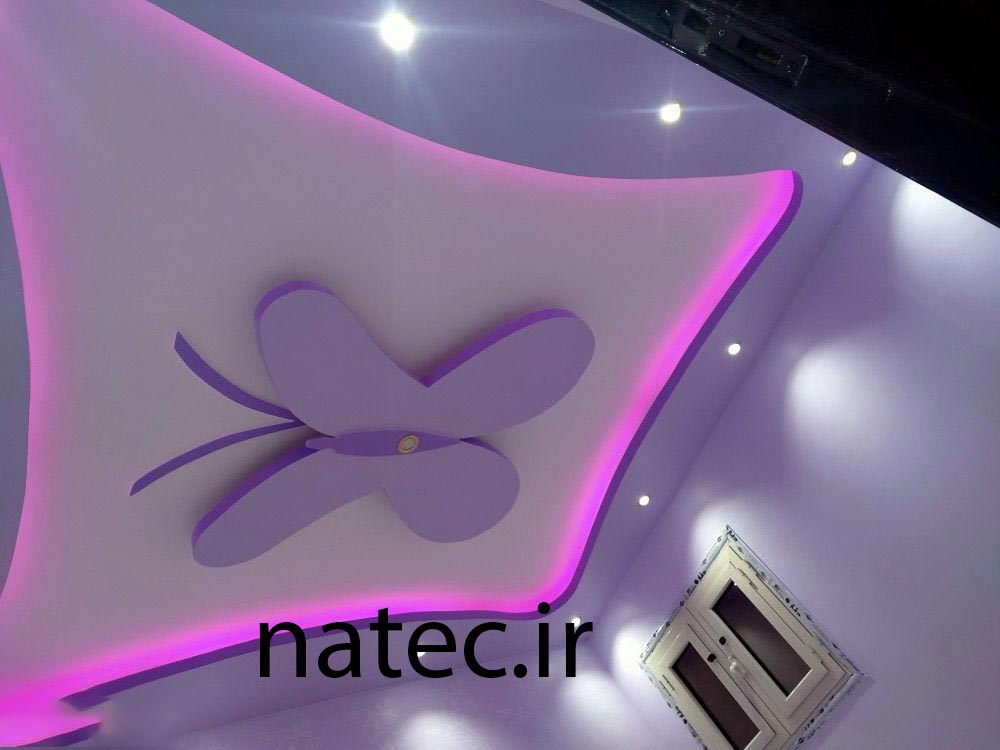 طرح برای کناف سقف پذیرایی و اتاق