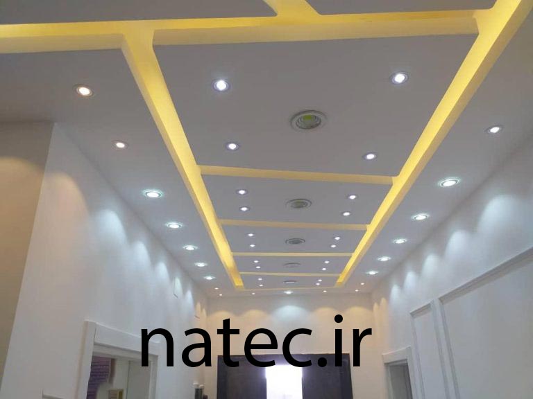 طرح برای کناف سقف پذیرایی و اتاق