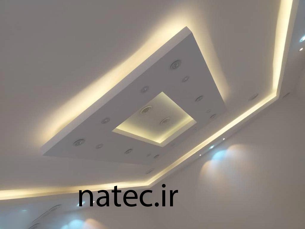 طرح برای کناف سقف پذیرایی و اتاق