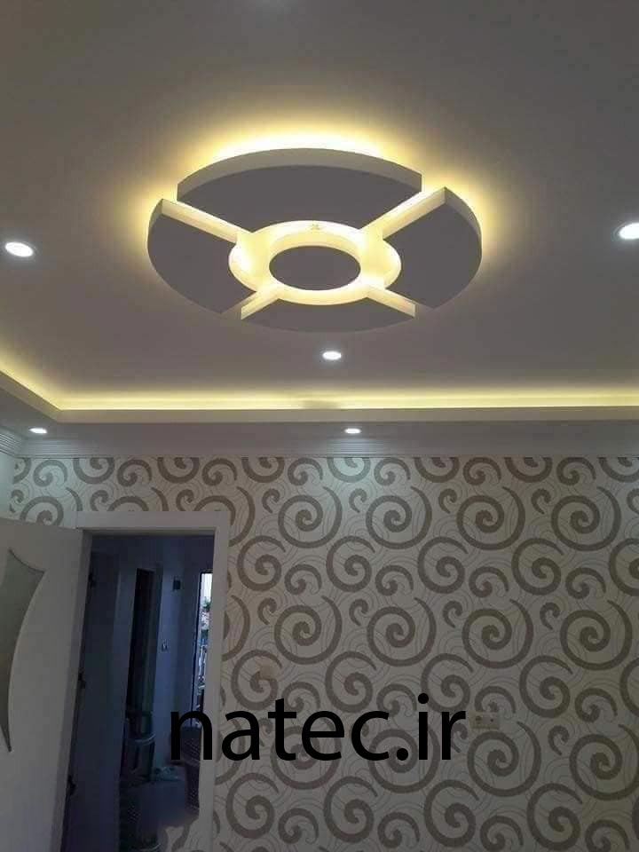طرح برای کناف سقف پذیرایی و اتاق
