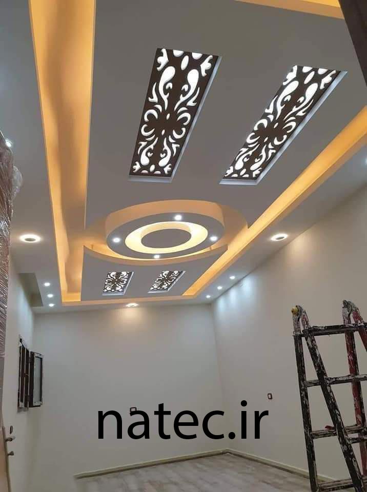 طرح برای کناف سقف پذیرایی و اتاق