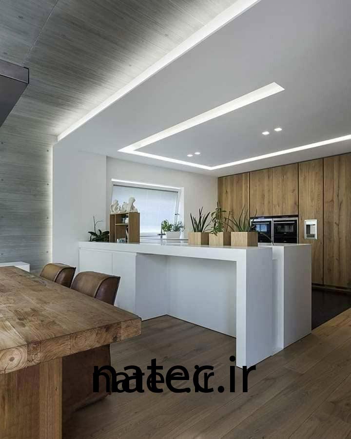 طرح برای کناف سقف پذیرایی و اتاق