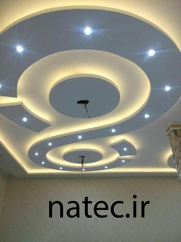 طرح برای کناف سقف پذیرایی و اتاق