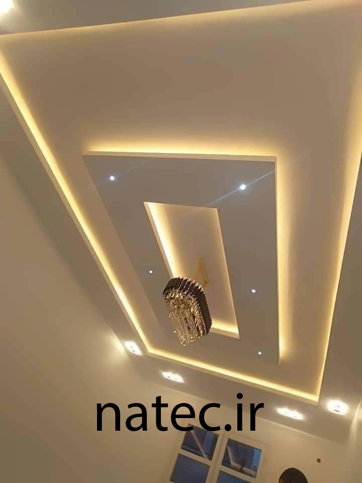 طرح برای کناف سقف پذیرایی و اتاق