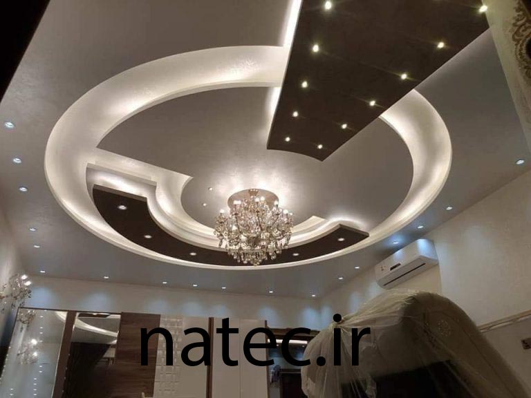 طرح برای کناف سقف پذیرایی و اتاق