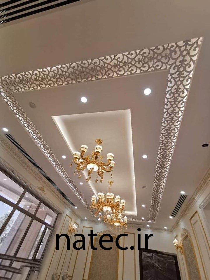 طرح برای کناف سقف پذیرایی و اتاق