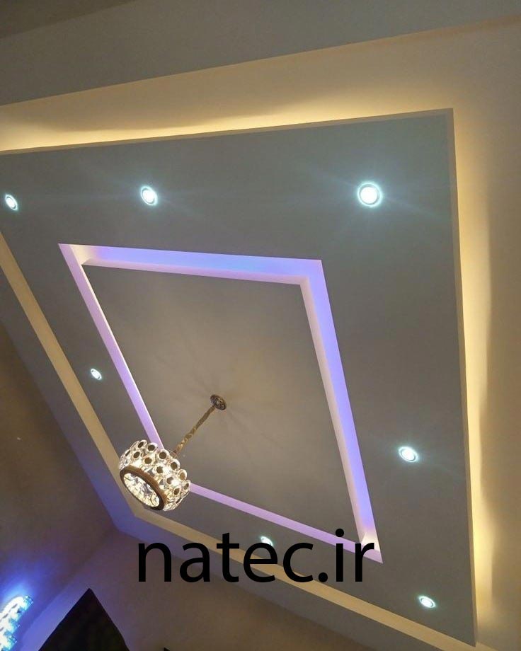 طرح برای کناف سقف پذیرایی و اتاق