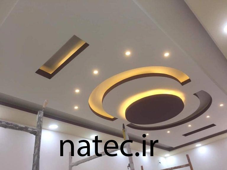 طرح برای کناف سقف پذیرایی و اتاق