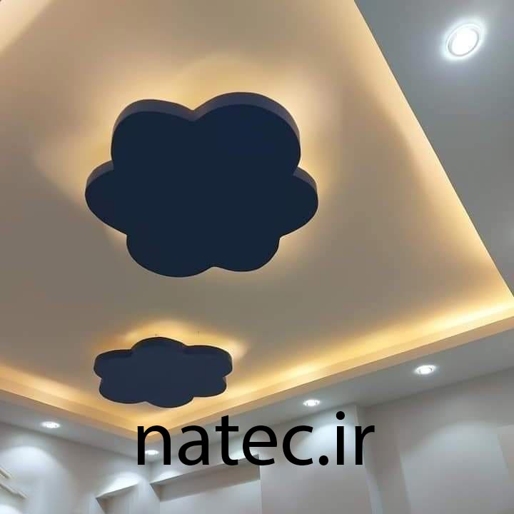 طرح برای کناف سقف پذیرایی و اتاق