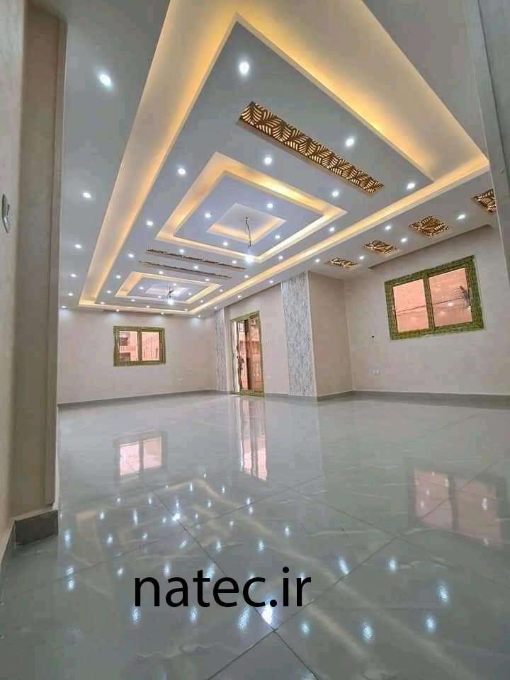 طرح برای کناف سقف پذیرایی و اتاق