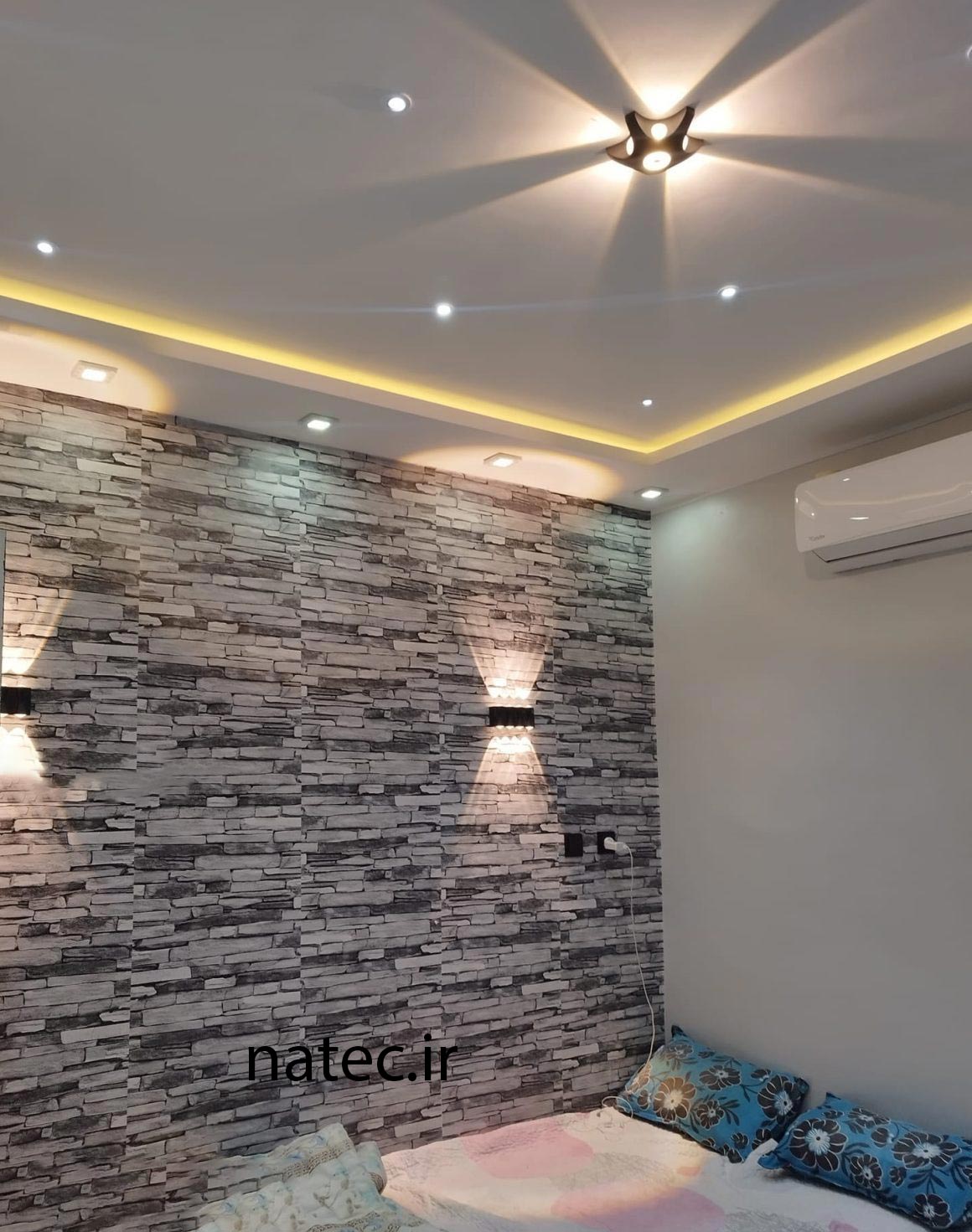 طرح برای کناف سقف پذیرایی و اتاق