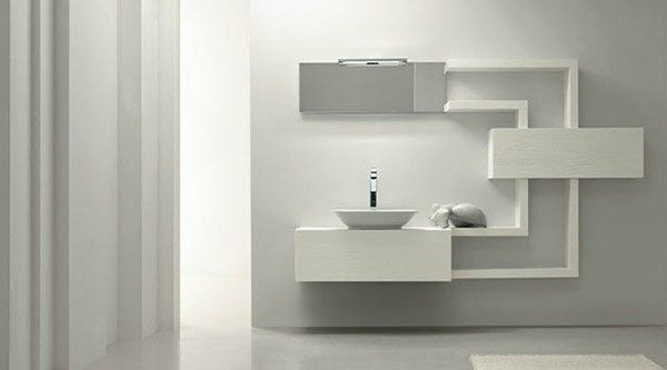 طراحی قفسه و شلف در حمام10