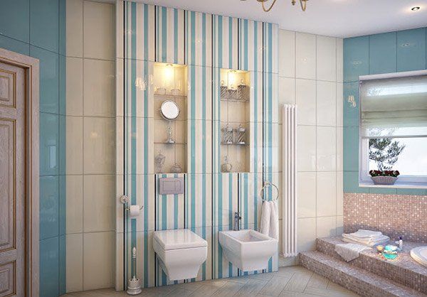 طراحی قفسه و شلف در حمام14