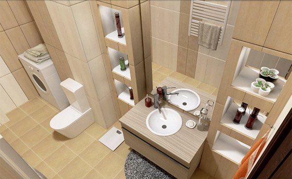 طراحی قفسه و شلف در حمام09