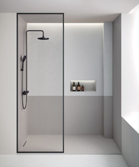 طراحی حمام دوش وان16