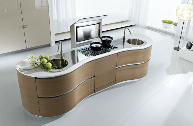 آشپزخانه کابینت قوسدار منحنی02