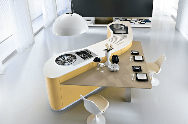 آشپزخانه کابینت قوسدار منحنی03