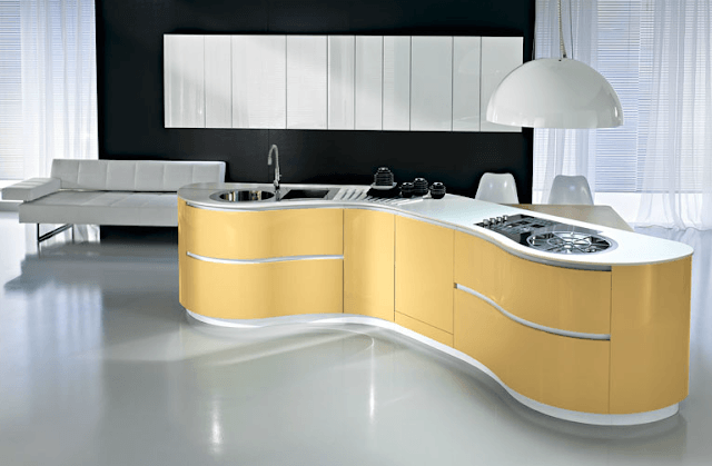 آشپزخانه کابینت قوسدار منحنی04