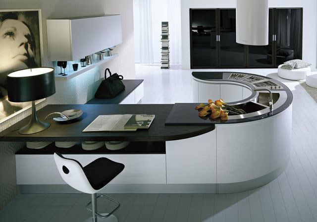 آشپزخانه کابینت قوسدار منحنی05