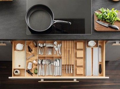 نظم دهی کشوها و کابینت های آشپزخانه
