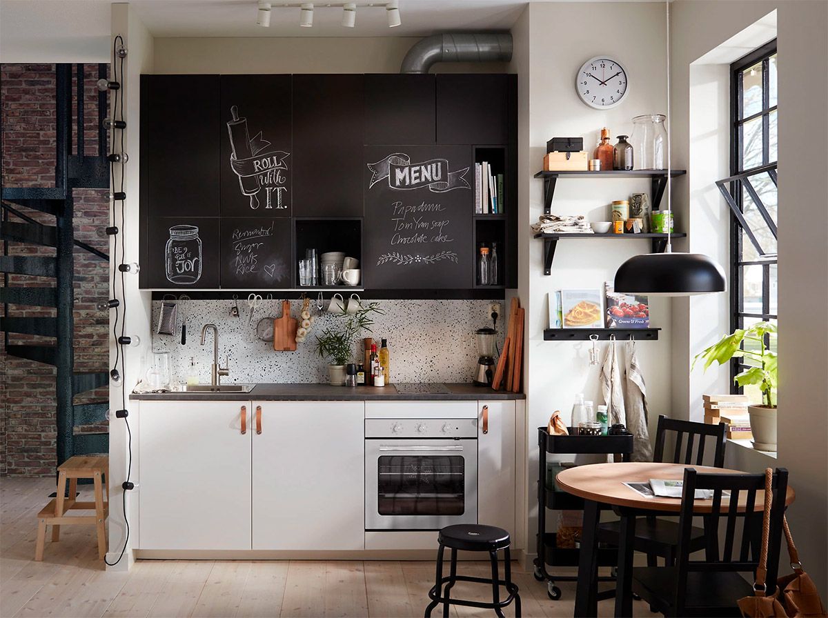 آشپزخانه تک دیوار کابینت
