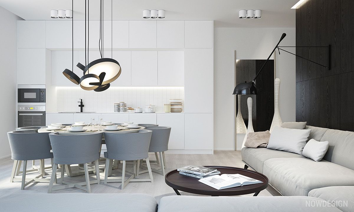 آشپزخانه تک دیوار کابینت