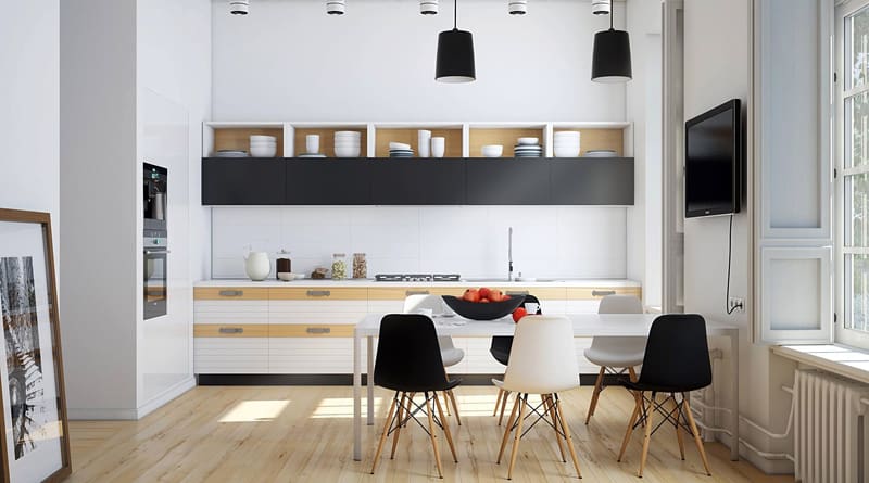طرح مدرن کابینت در آشپزی19