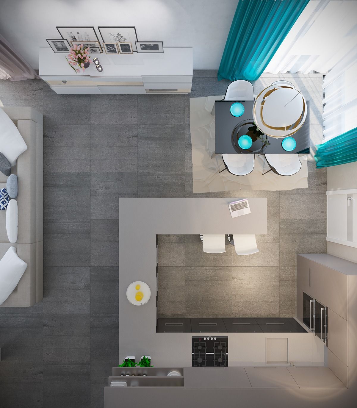 چیدمان کابینت آشپزخانه26