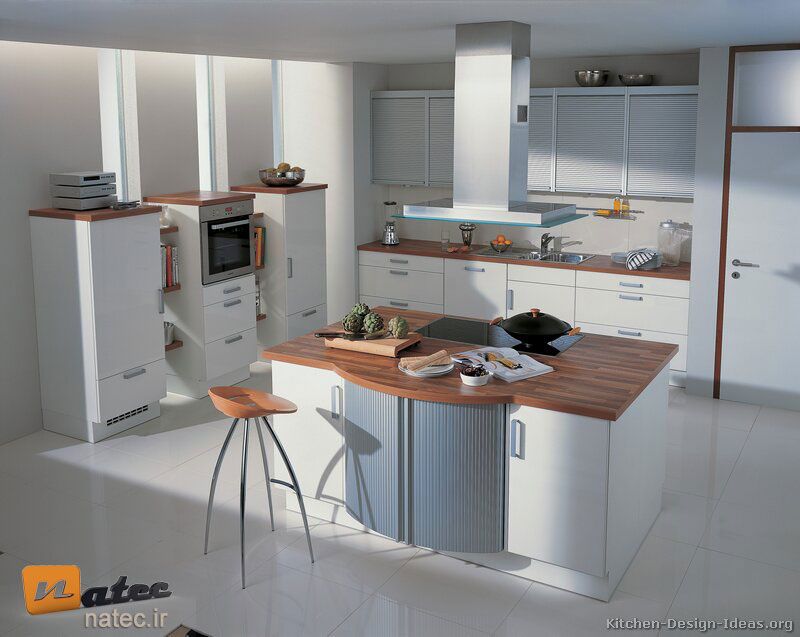 کابینت به رنگ سفید استخوانی