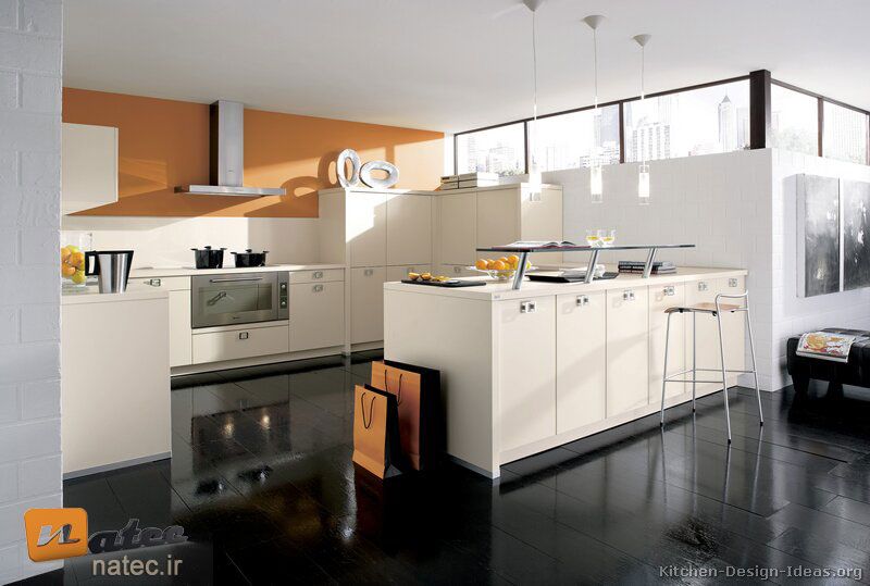 کابینت به رنگ سفید استخوانی