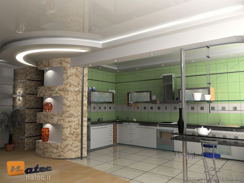 کابینت به رنگ سفید استخوانی