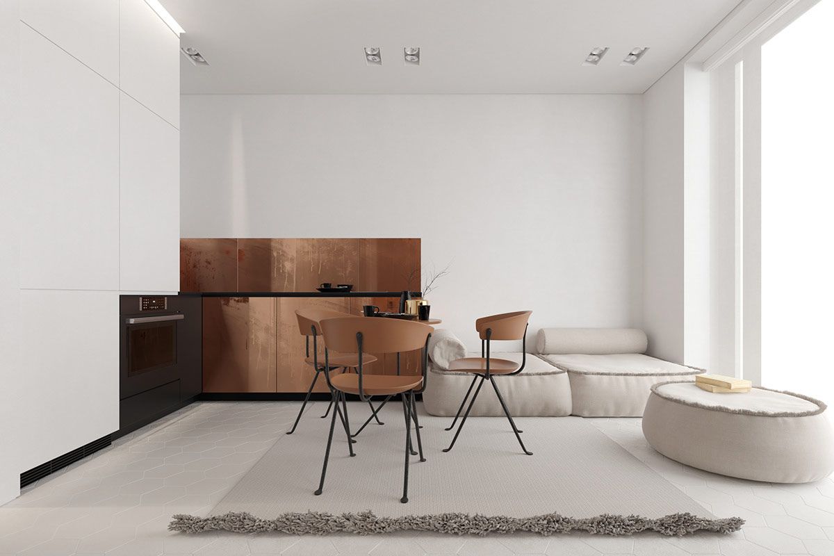 طرح کابینت آشپزخانه مسی زیبا