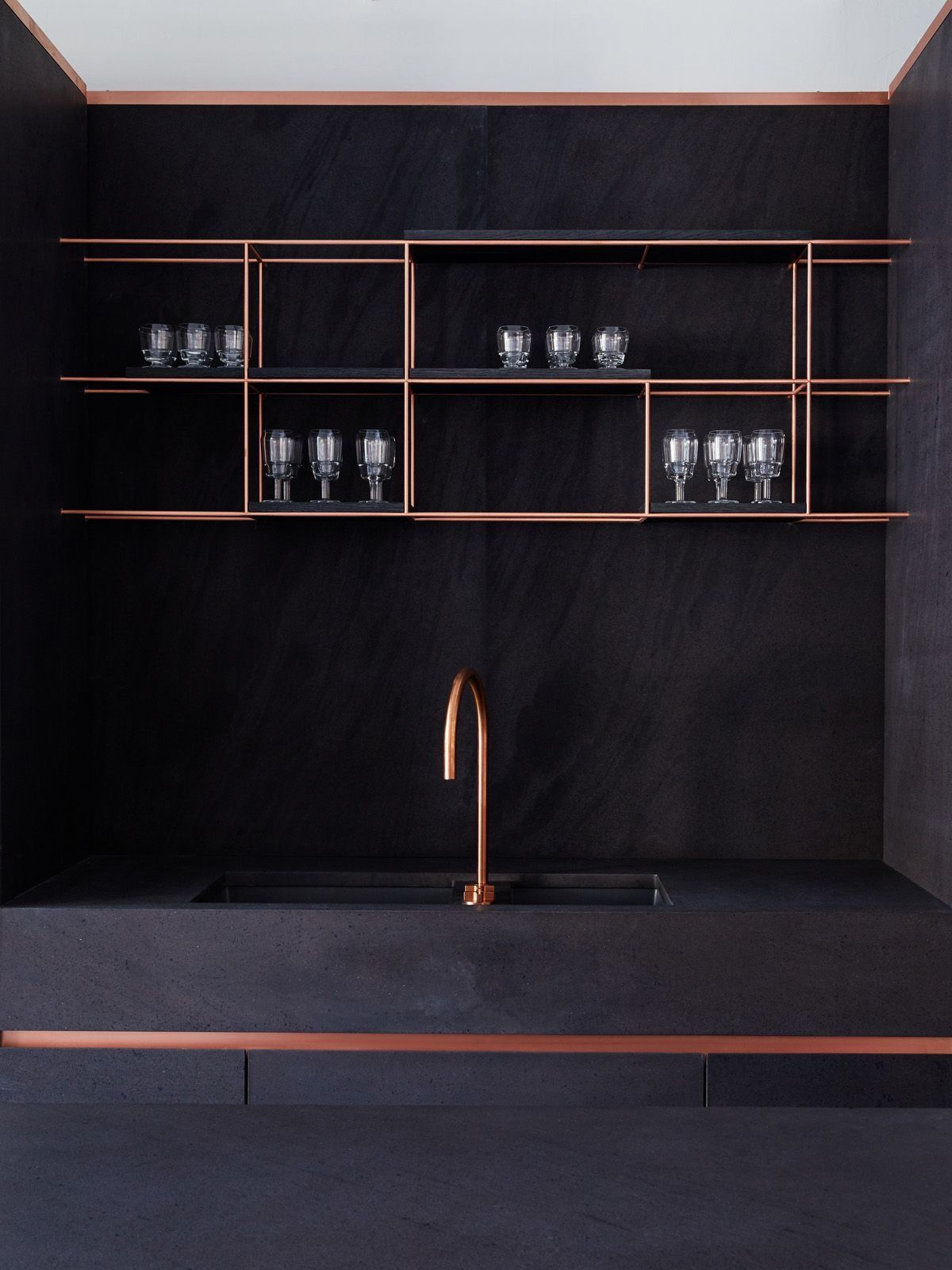 طرح کابینت آشپزخانه مسی زیبا