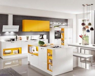 طراحی کابینت مدرن و رنگی برای آشپزخانه
