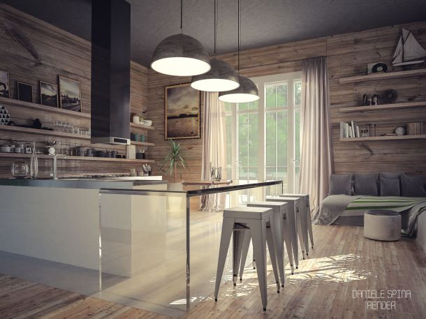 کابینت طرح چوب آشپزخانه17